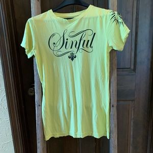 Sinful Tee Yellow